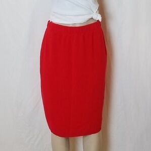 SAG Harbor Knitwear Red Sweater Skirt